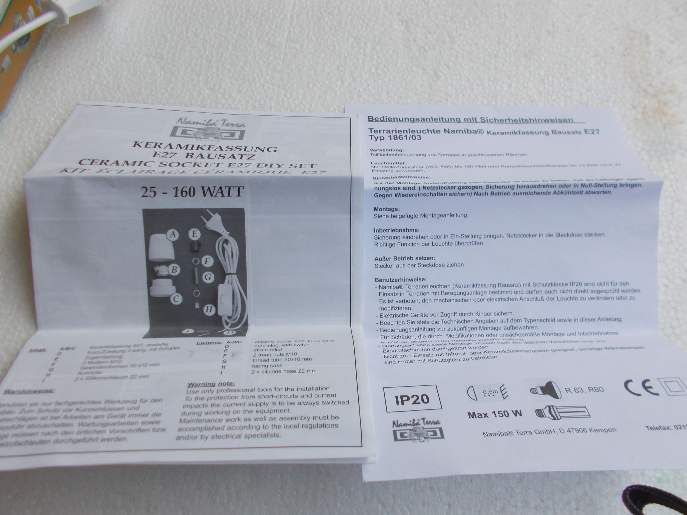 Kit douille céramique 160 Watts 4