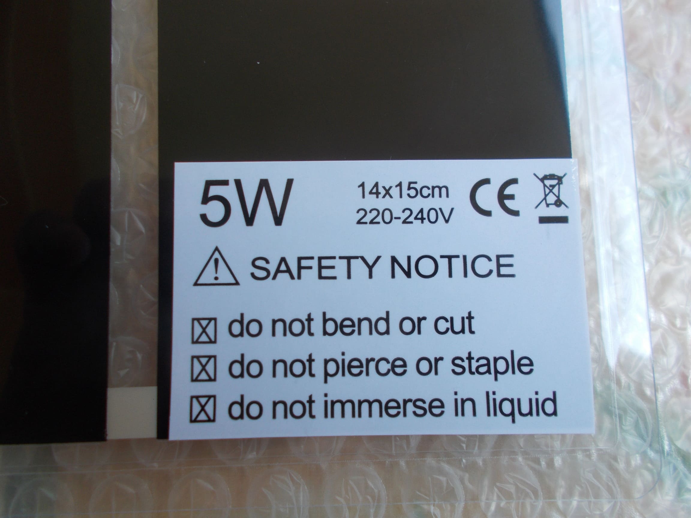 Tapis chauffant 5W 2