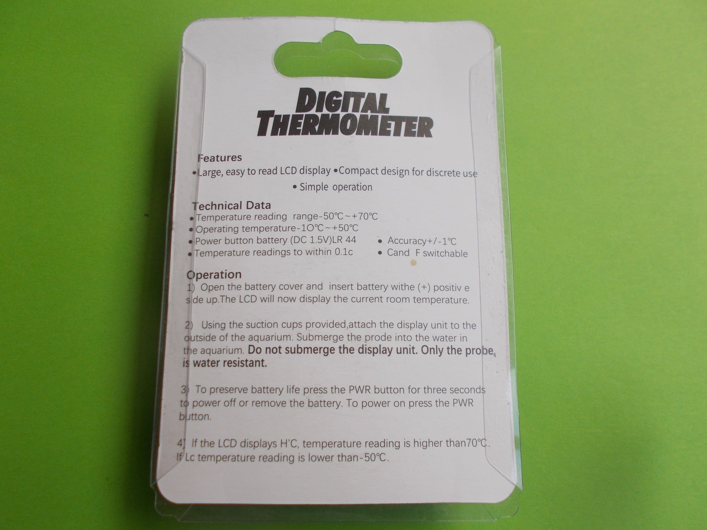 Thermometre Digital aquarium avec sonde 7