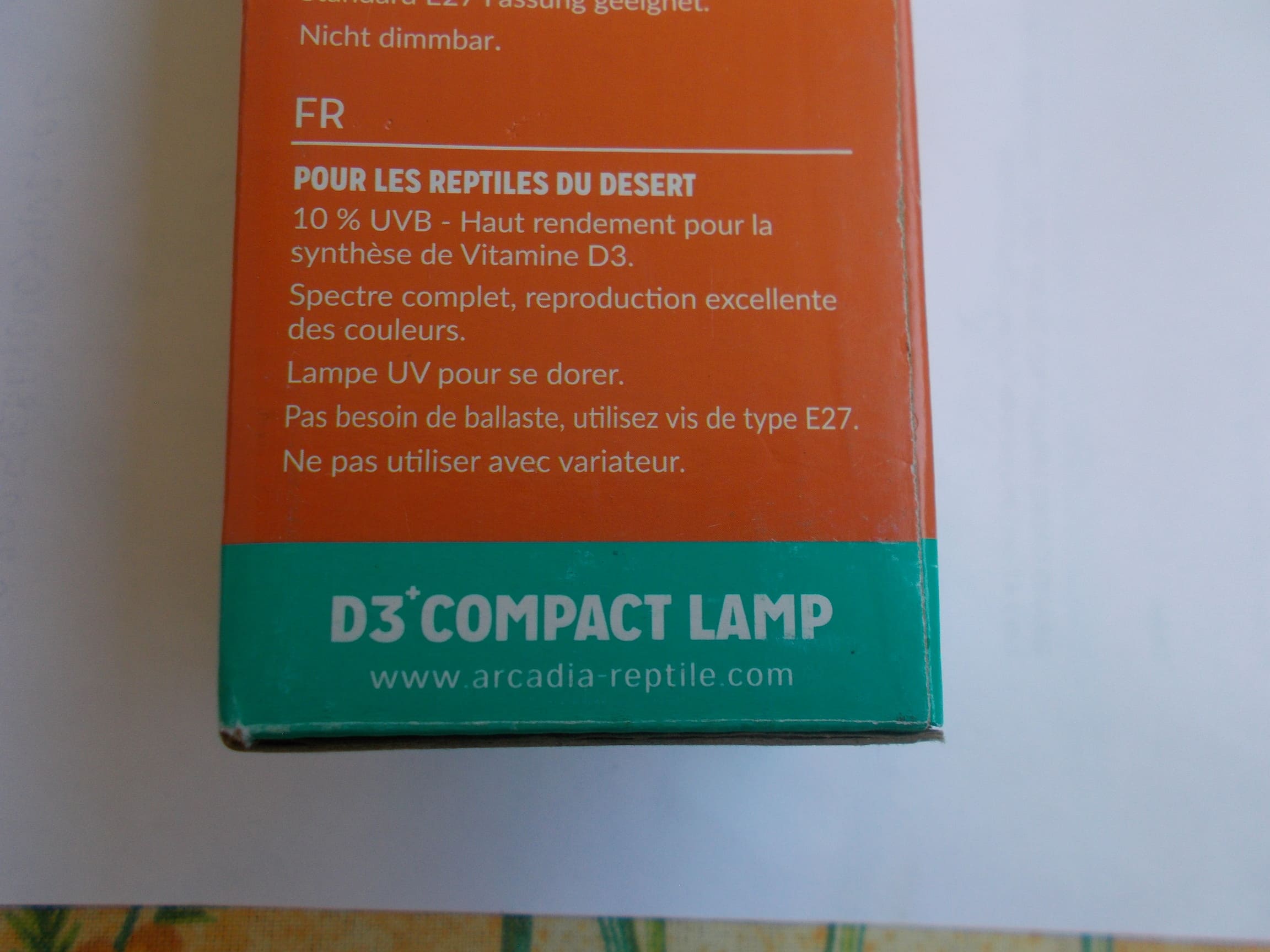 Lampe UVA-UVB D3 5